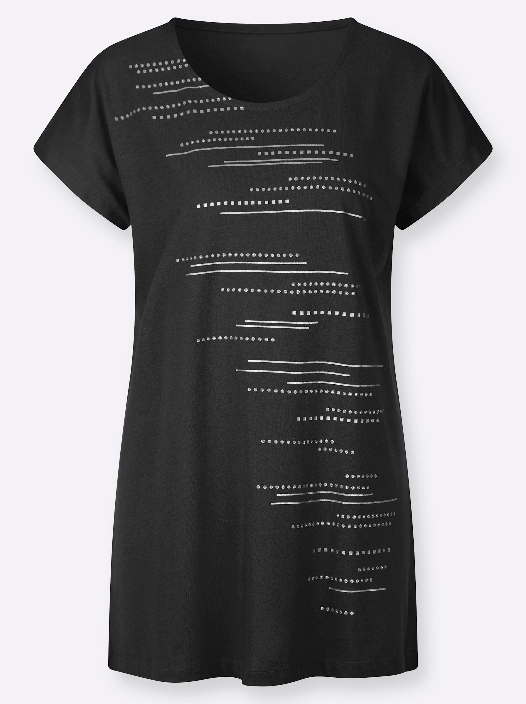 Sieh an! Trainingsshirt Longshirt Kurzarm günstig online kaufen