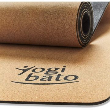 Techlando Yogamatte Yogibato Yogamatte Kork & Naturkautschuk, rutschfest183 x 61 x 0,4 cm