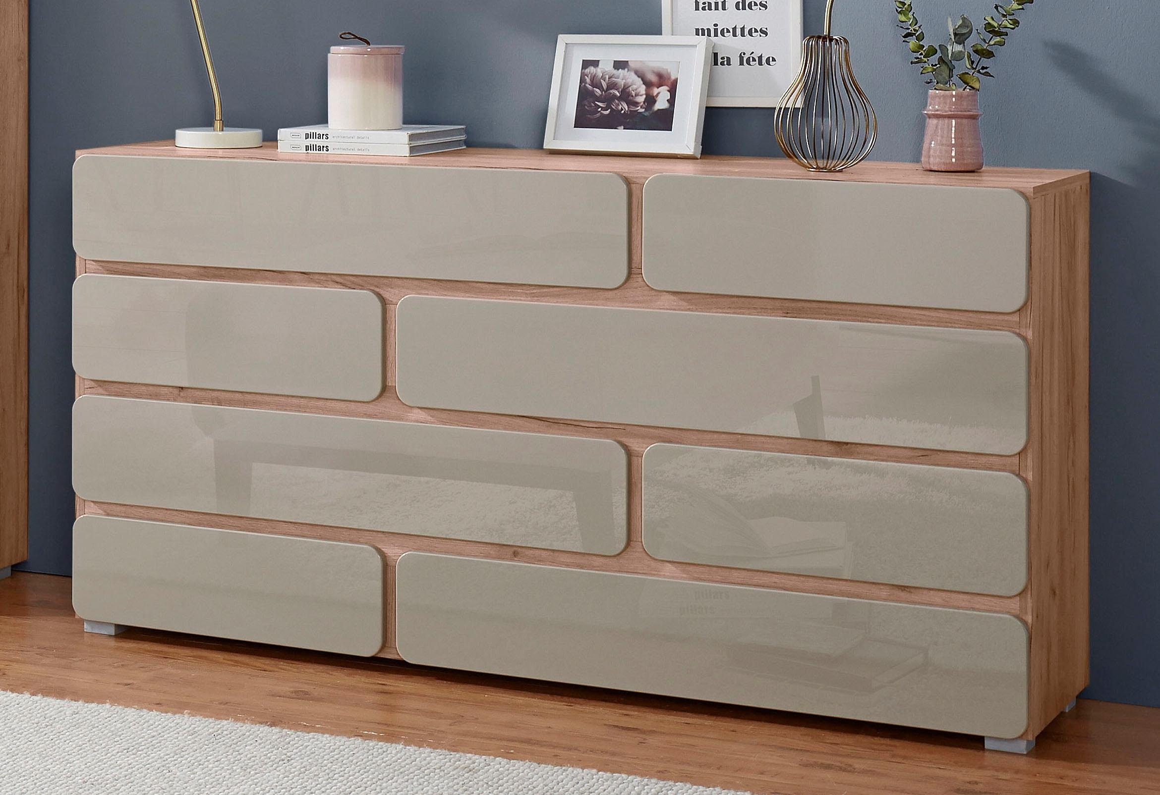 STEINHOFF Sideboard RIMINI in Eichefarben/grau