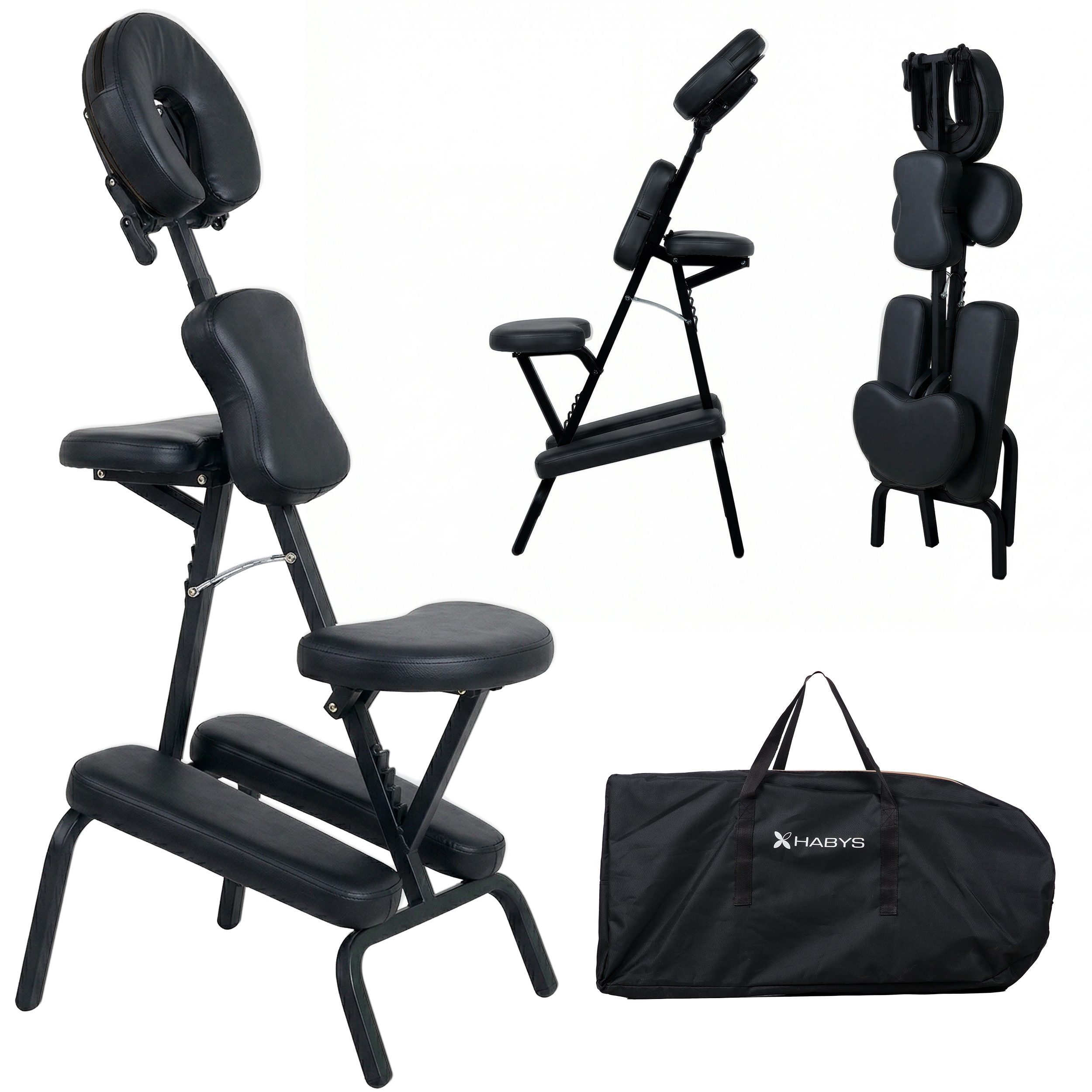 Habys Massageliege Massagestuhl Flexo, klappbarer Therapiestuhl, leicht & mobil