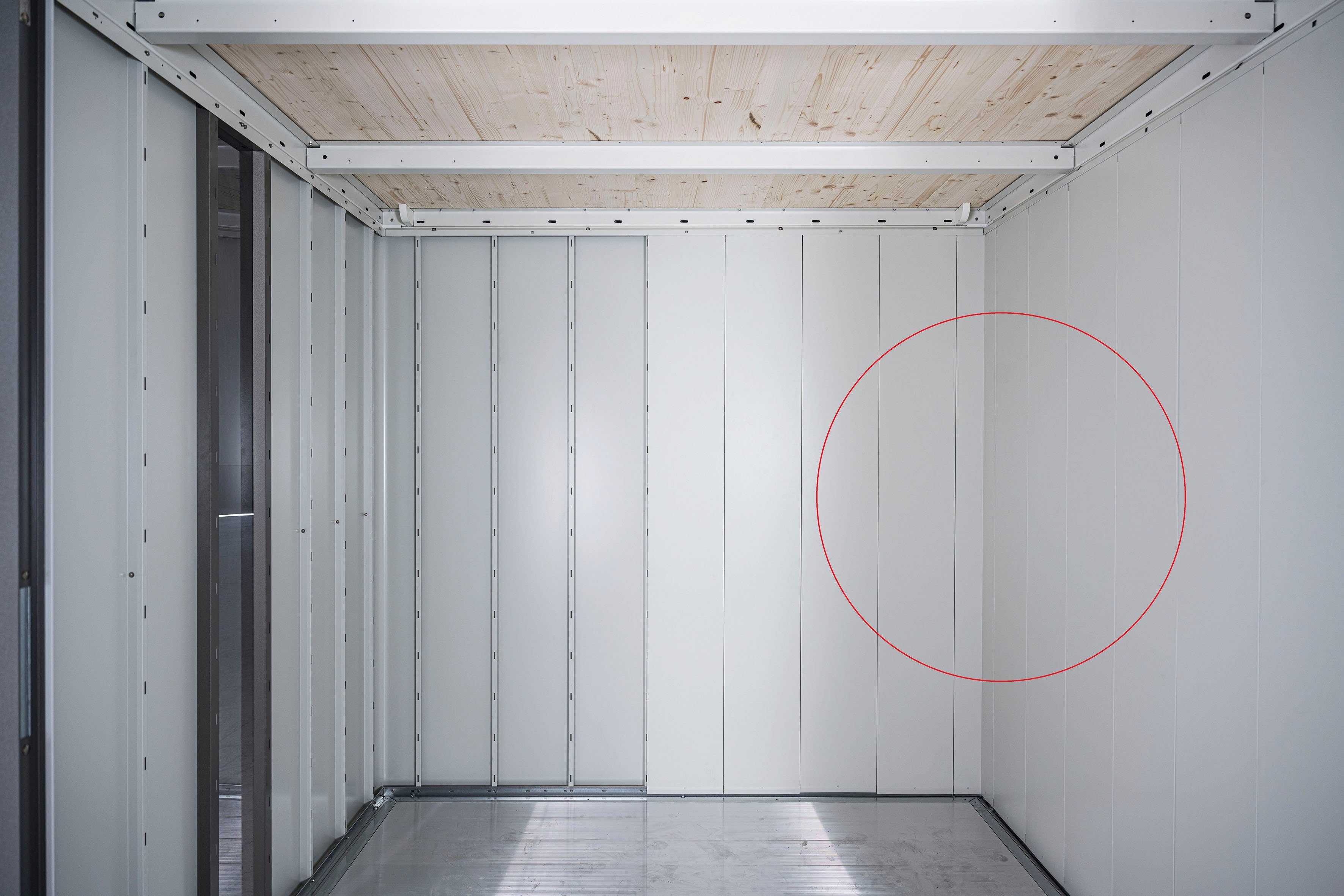 Biohort Gerätehaus-Innenwand, BxH:180x222 cm, Innenverkleidung für Gerätehaus Neo 1D/4A