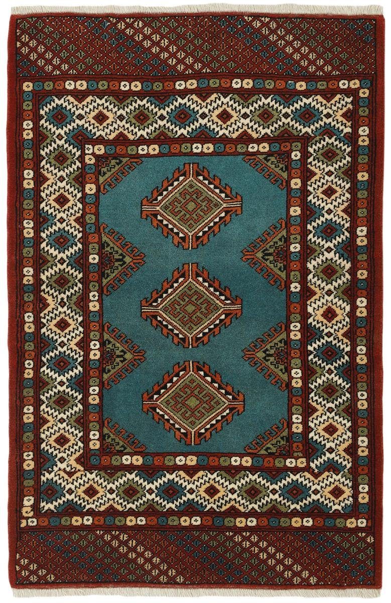 mm Nain Perserteppich, 6 Orientteppich Trading, / Handgeknüpfter Orientteppich Turkaman rechteckig, Höhe: 82x125