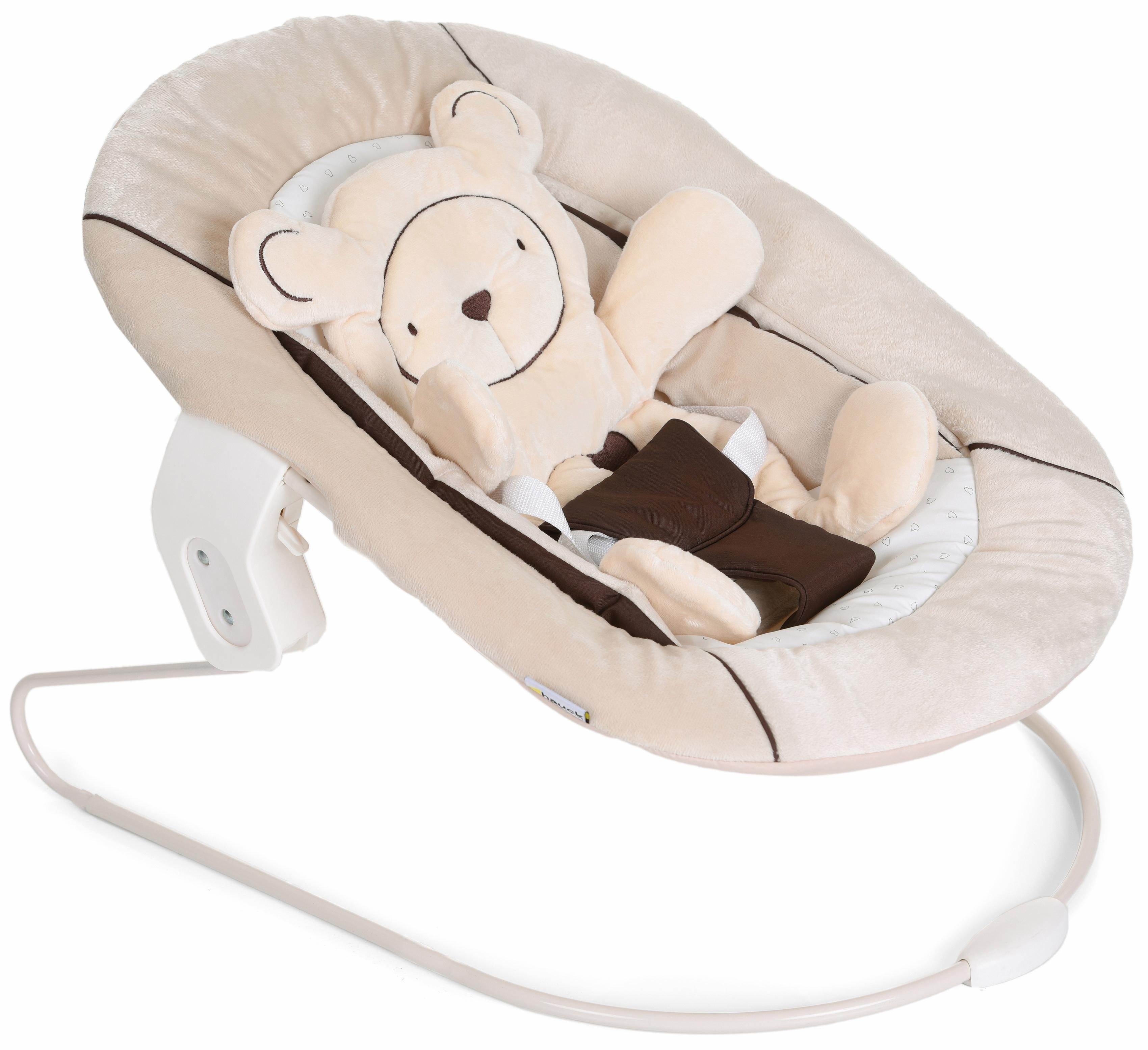 FUN FOR KIDS Hochstuhlaufsatz m. Wippengestell, »Alpha Bouncer 2 in 1 Hearts Beige« FUN FOR KIDS Hochstuhlaufsatz m. Wippengestell, »Alpha Bouncer 2 in 1 Hearts Beige«