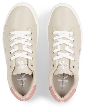 Calvin Klein Jeans CLASSIC CUPSOLE LACEUP LTH WN Sneaker mit seitlichem Logoschriftzug, Freizeitschuh, Halbschuh, Schnürschuh