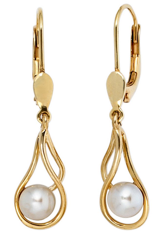 JOBO Perlenohrringe Ohrringe mit Perlen,... JOBO Perlenohrringe Ohrringe mit Perlen,...