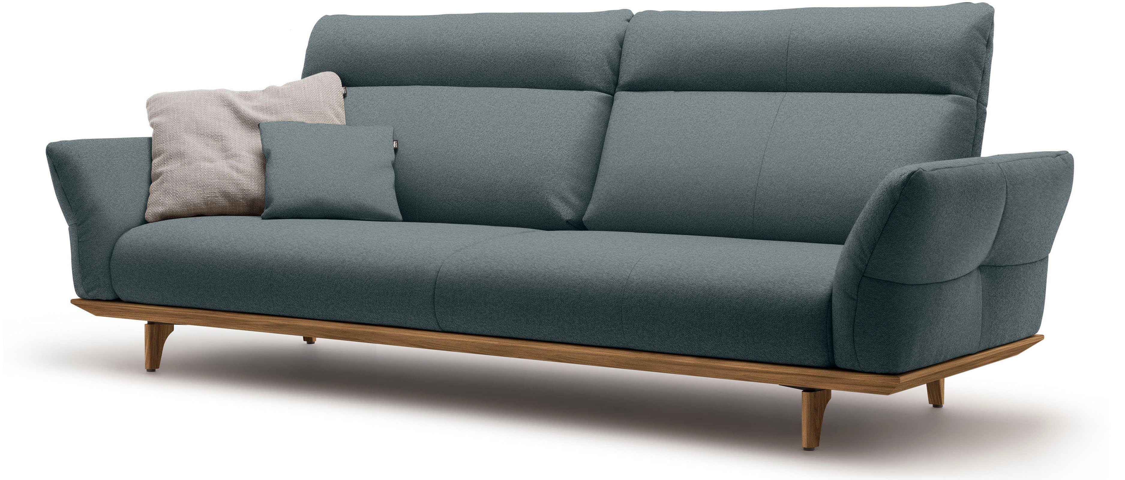 sofa Nussbaum, Füße in 4-Sitzer cm 248 Nussbaum, Sockel hs.460, Breite hülsta