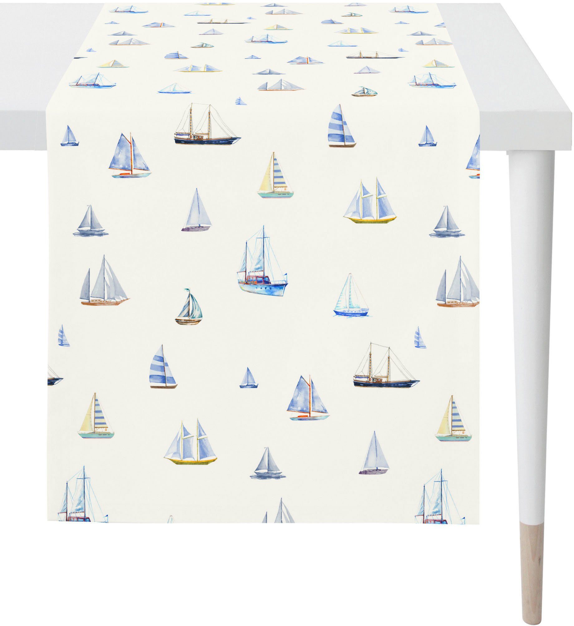 APELT mit Sommerdeko, Sommer Tischläufer OUTDOOR, 3911 (1-tlg), im Digitaldruck Schiff-Motiv