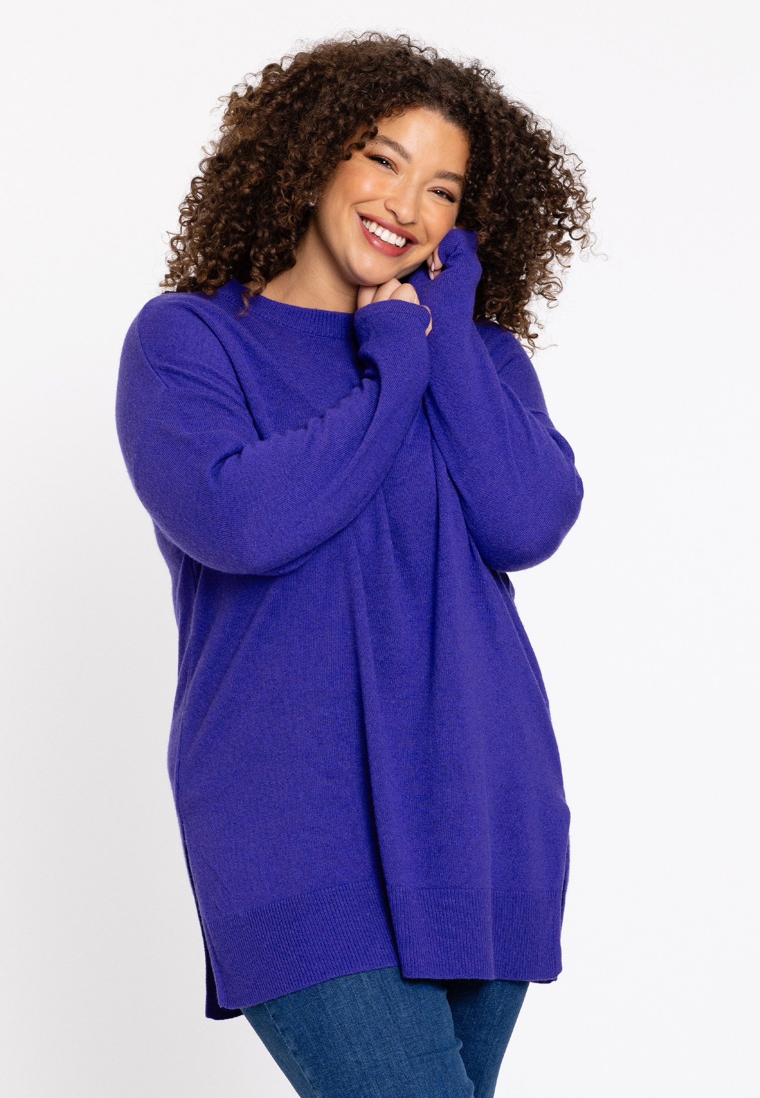 YOEK Longpullover Damen Pullover Große Größen