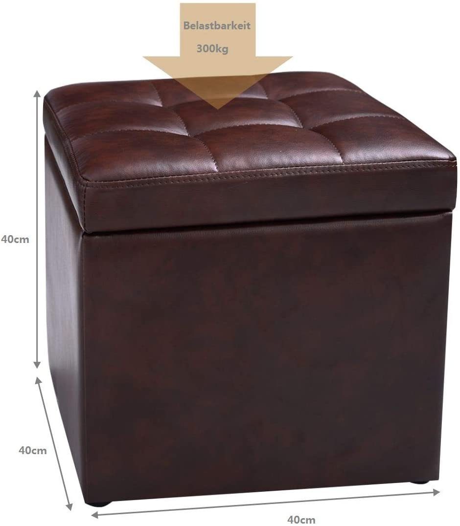 COSTWAY Sitzhocker Sitzwürfel, Stauraum mit Deckel, günstig online kaufen