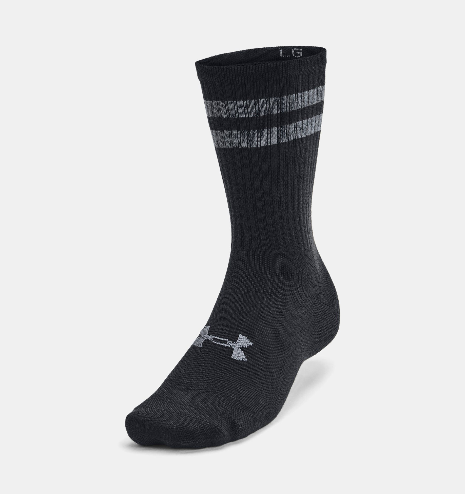 Under Armour® Tennissocken UA Essential 6pk Crew (Packung, 6-Paar) mit Logostickerei, atmungsaktiv, elastische Passform