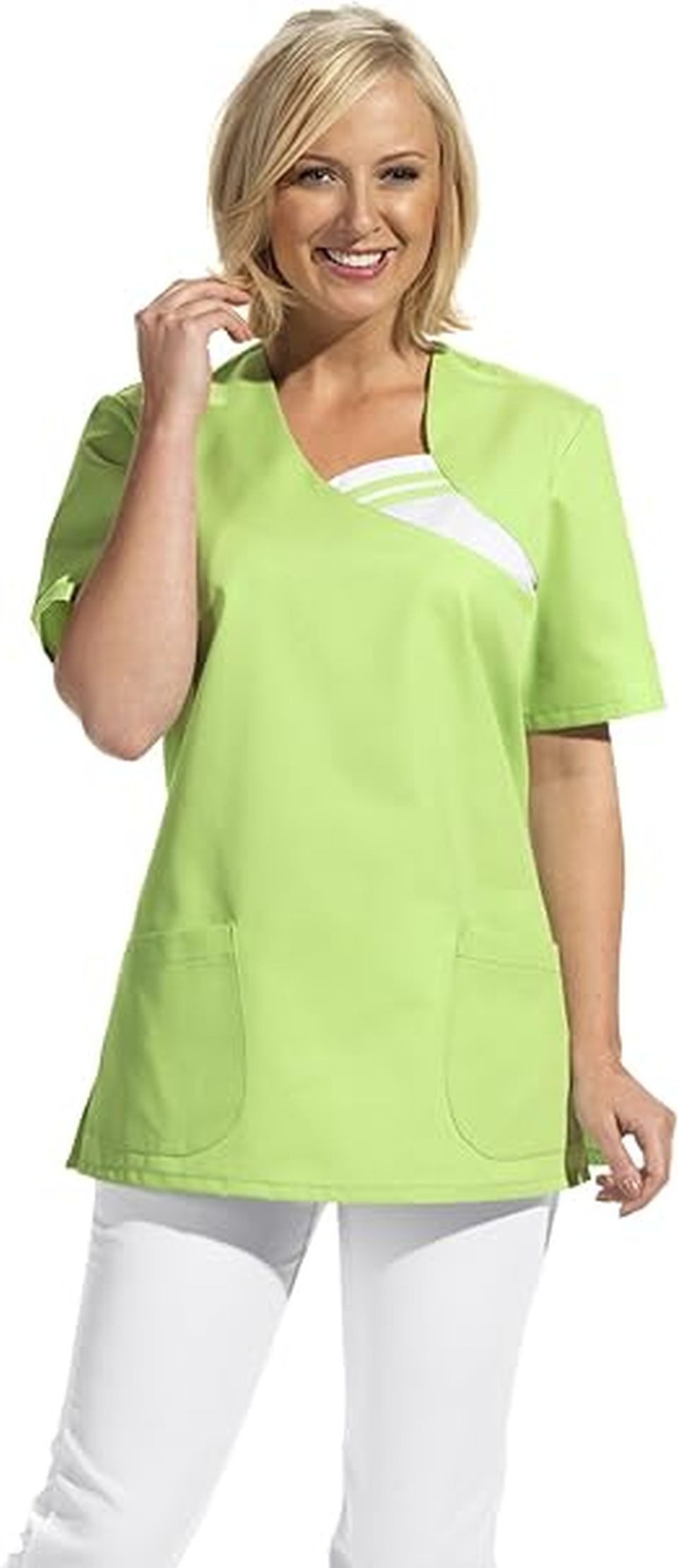 Leiber Arbeitsjacke Damen Schupfkasack Schlupfjacke Funktionsbluse OP Bekleidung