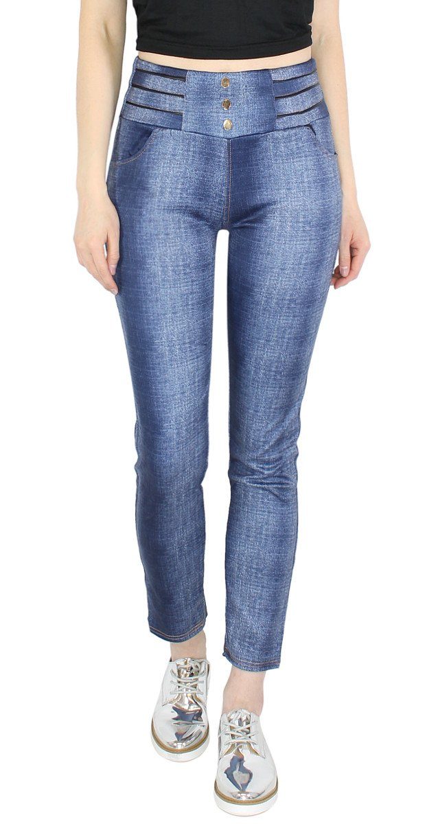 dy_mode Treggings Damen Röhrenhose Treggings Jeans günstig online kaufen