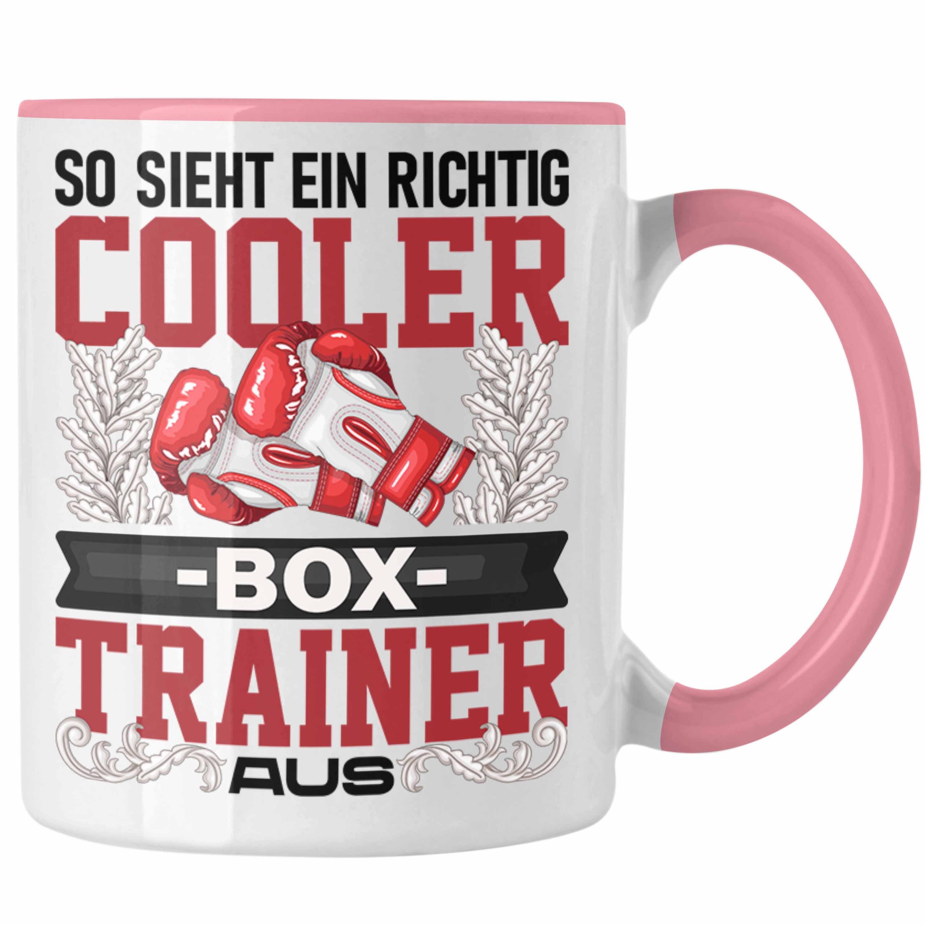 Trendation Tasse Box Trainer Tasse Geschenk Boxtrainer Geschenkidee Trainer Coach Rosa