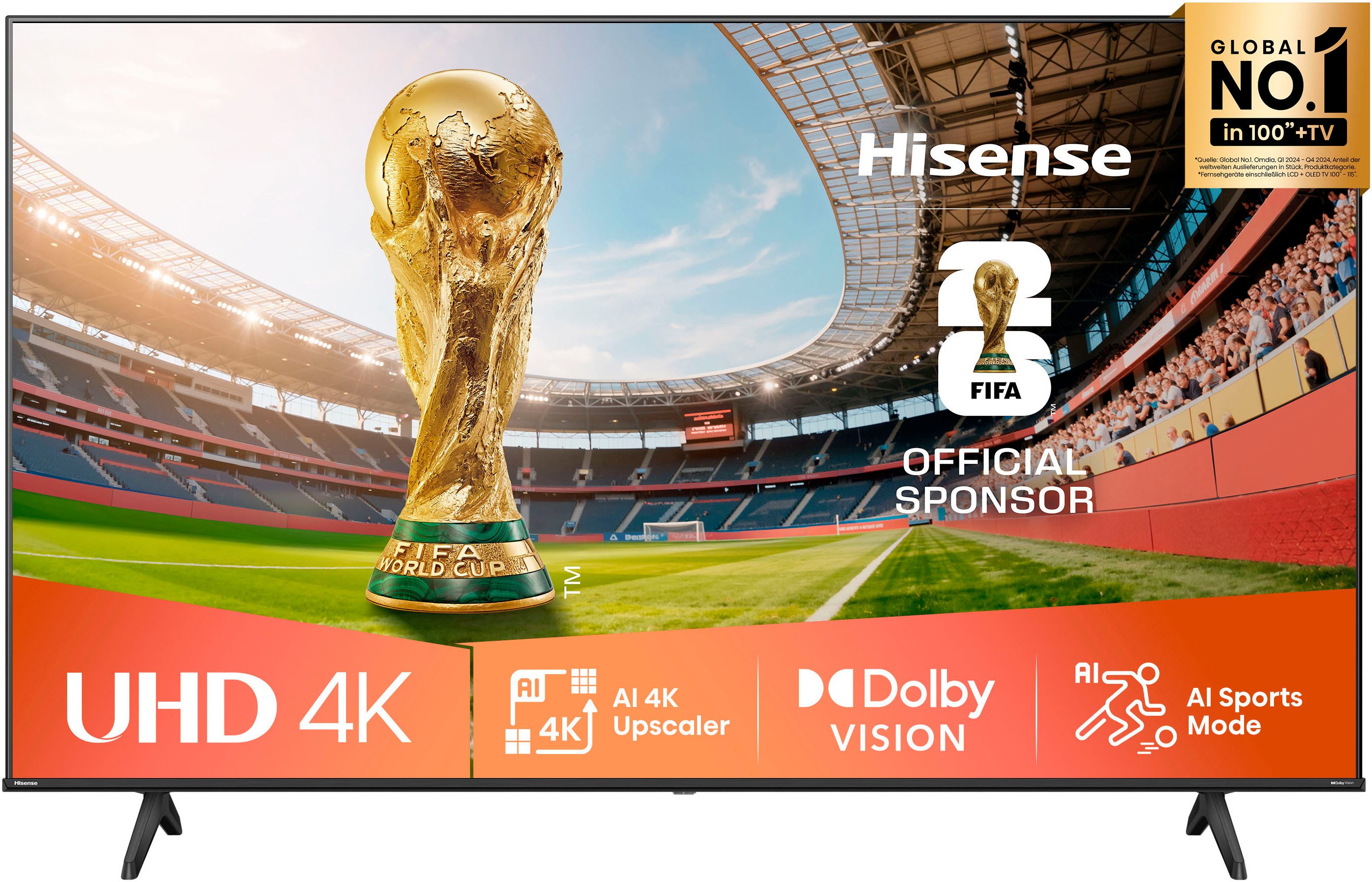 Hisense 75E6NT LED-Fernseher (189 cm/75 Zoll, 4K Ultra HD, Smart-TV, 4K UHD)