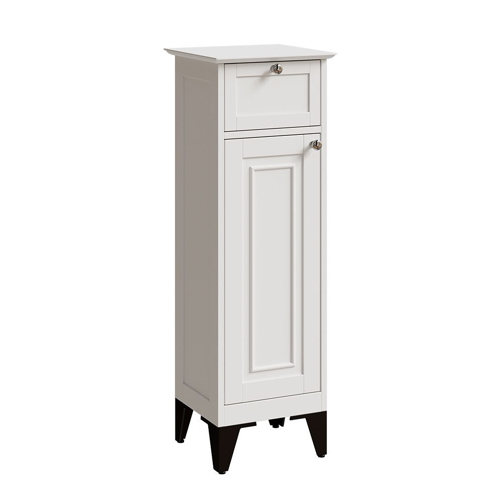 Vicco Badschrank Vanity Weiß 32 x 92 cm mit Schublade günstig online kaufen
