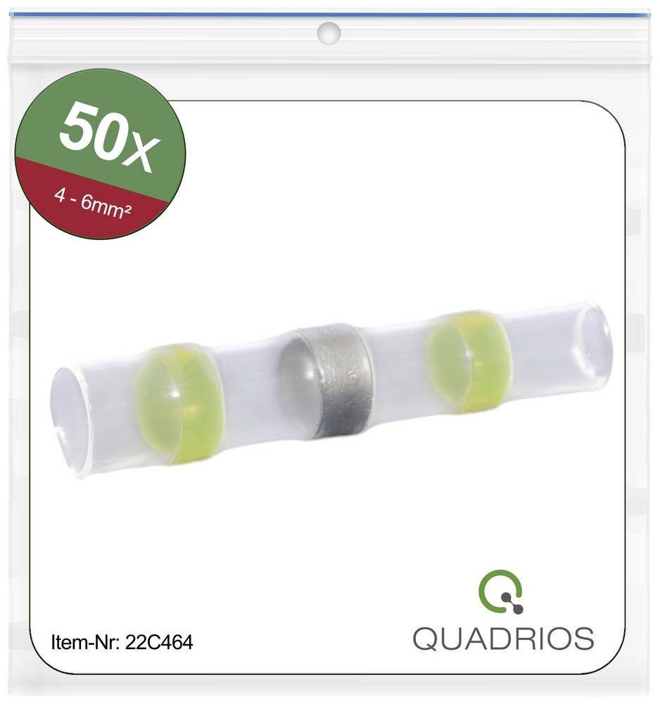 Quadrios Stoßverbinder Quadrios 22C464 Stoßverbinder mit Schrumpfschlauch  4.0 mm² 6.0 mm² Vol, 22C464