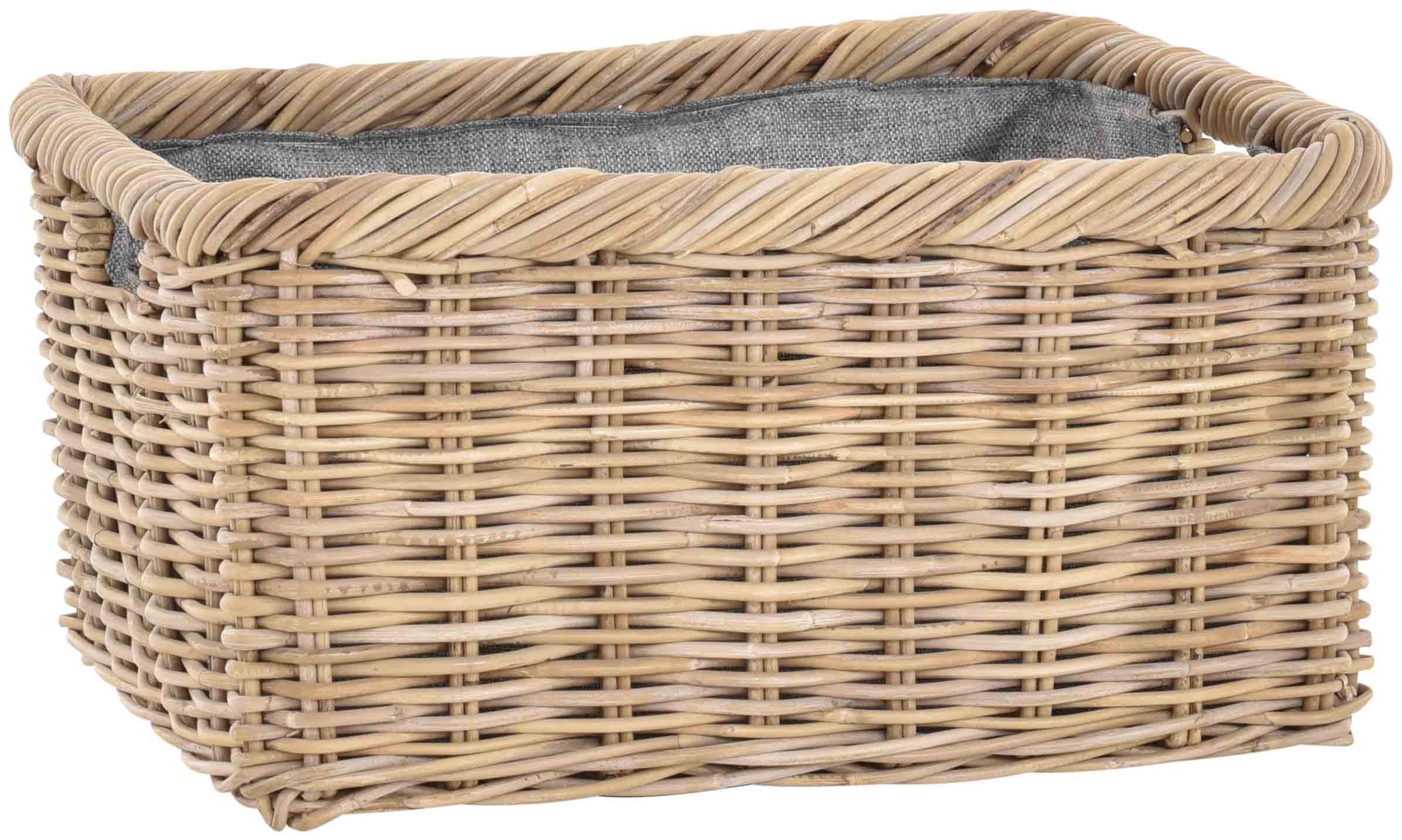 Krines Home Flechtkorb LK 062 Klein Koobo Grau, Eingriffloch