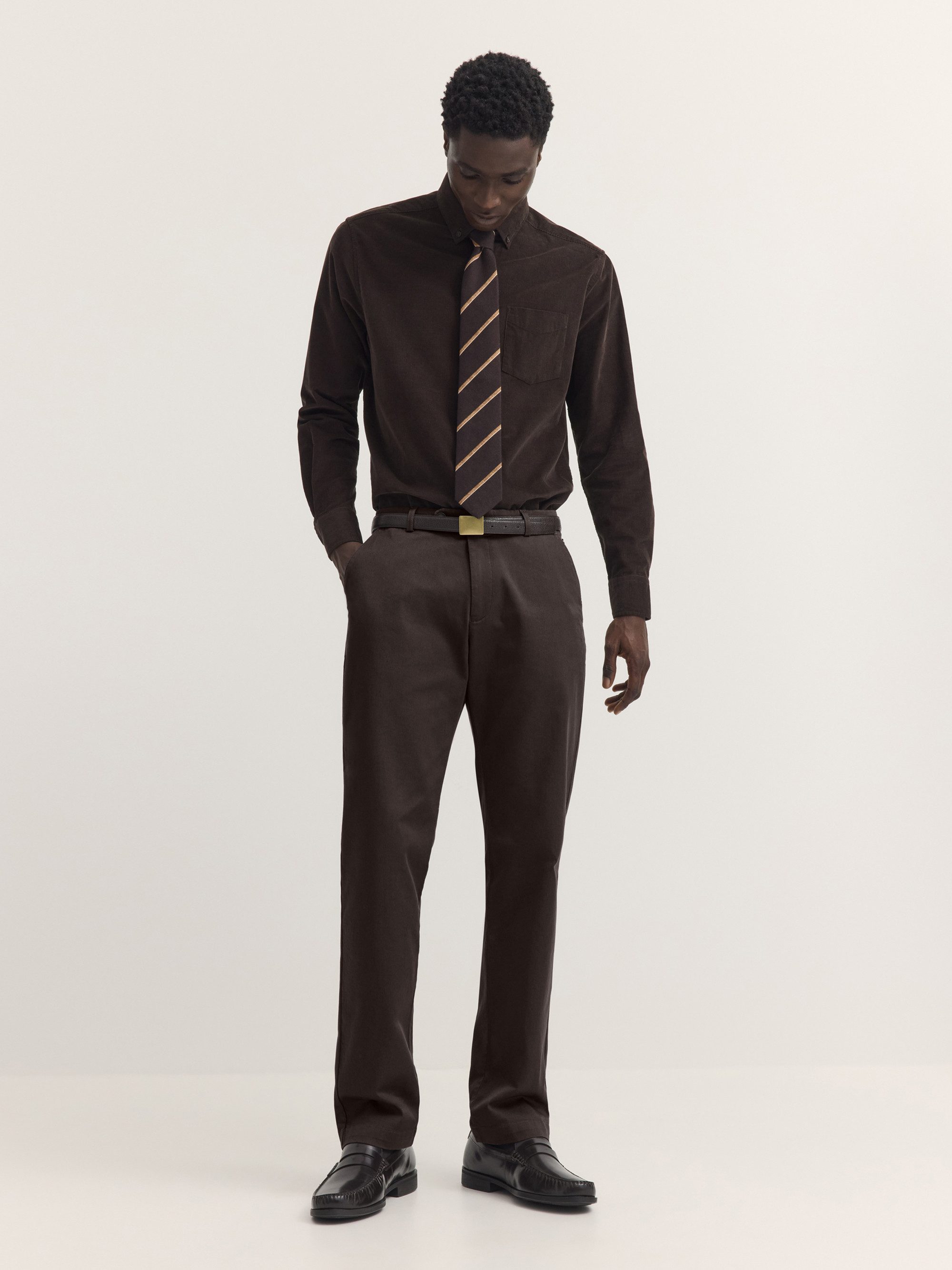 bugatti Chinohose Regular Fit Regular Fit Baumwoll-Twill Summer Touch