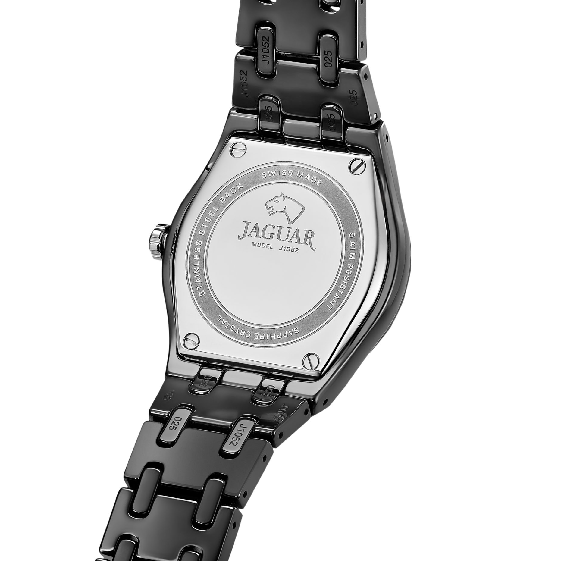 Jaguar Keramikuhr Ceramic J1052_1, Quarzuhr, Armbanduhr, Damenuhr, Swiss Made, Keramik, analog, Tag