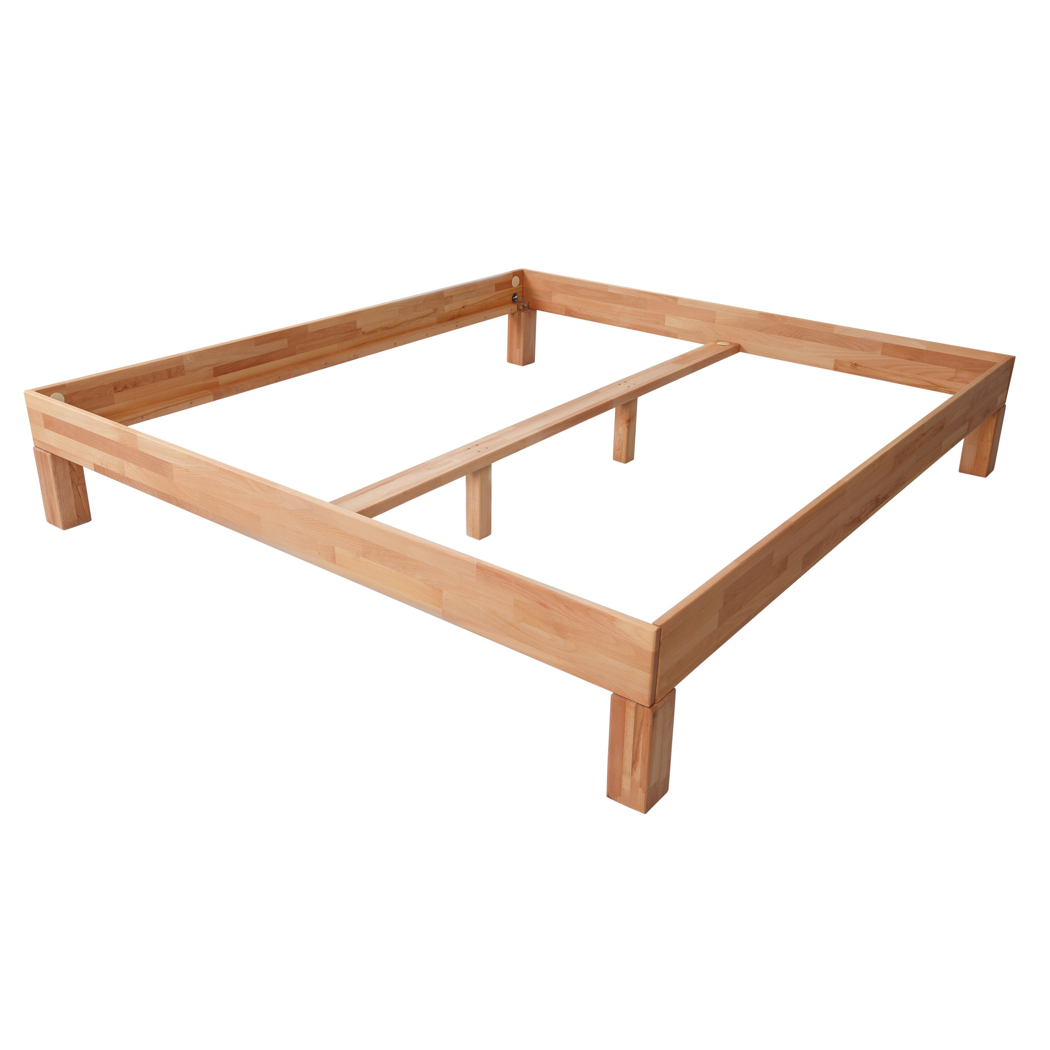 Krok Wood Massivholzbett Jana in Buche