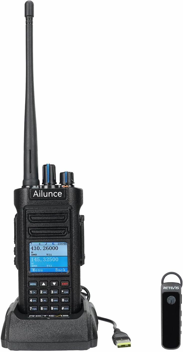 Retevis Walkie Talkie Ailunce HD2 Digital Radio, Amateurfunkgerät,IP67 Wasserdichtes,3200mAh