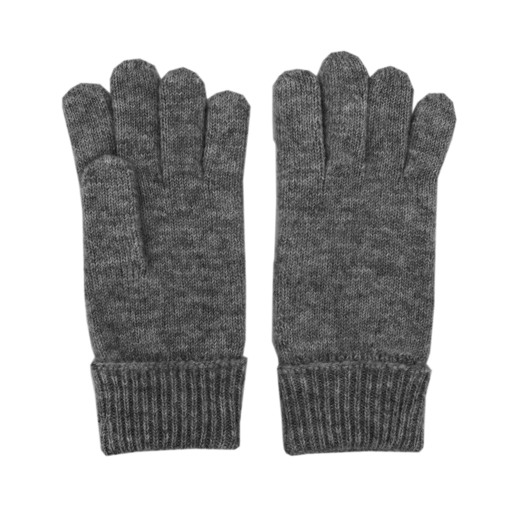 MAXIMO Strickhandschuhe Fingerhandschuhe, extra lange Strickbündchen, unifarben