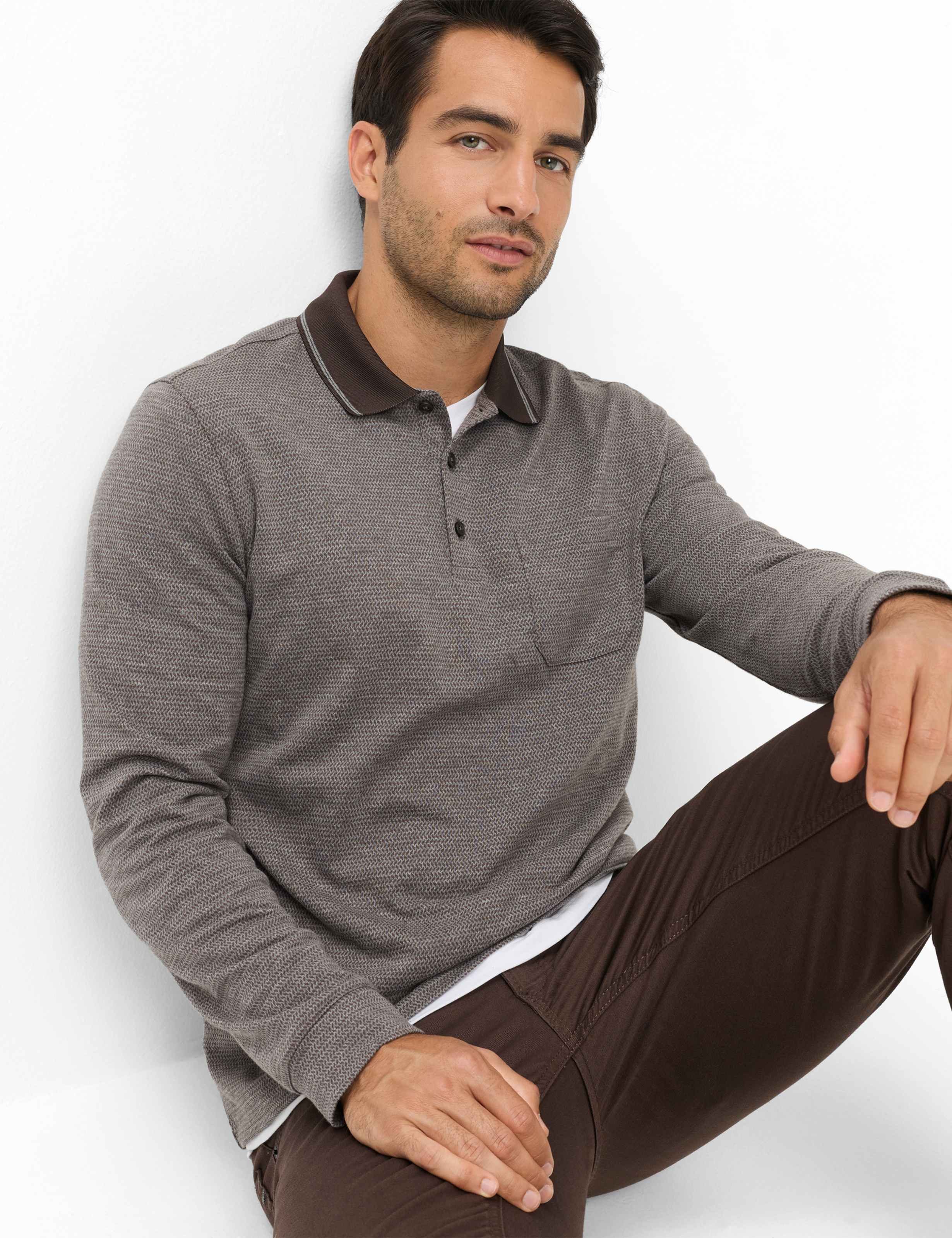 Brax Poloshirt Style PHARELL Easy Care: Poloshirt im Baumwollmix – Bild 3 von 5