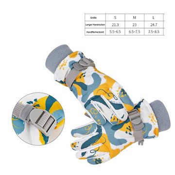 LeiGo Skihandschuhe Skihandschuhe für Kinder,Warme Handschuhe,Fahrradhandschuhe Verdickt und wasserdicht