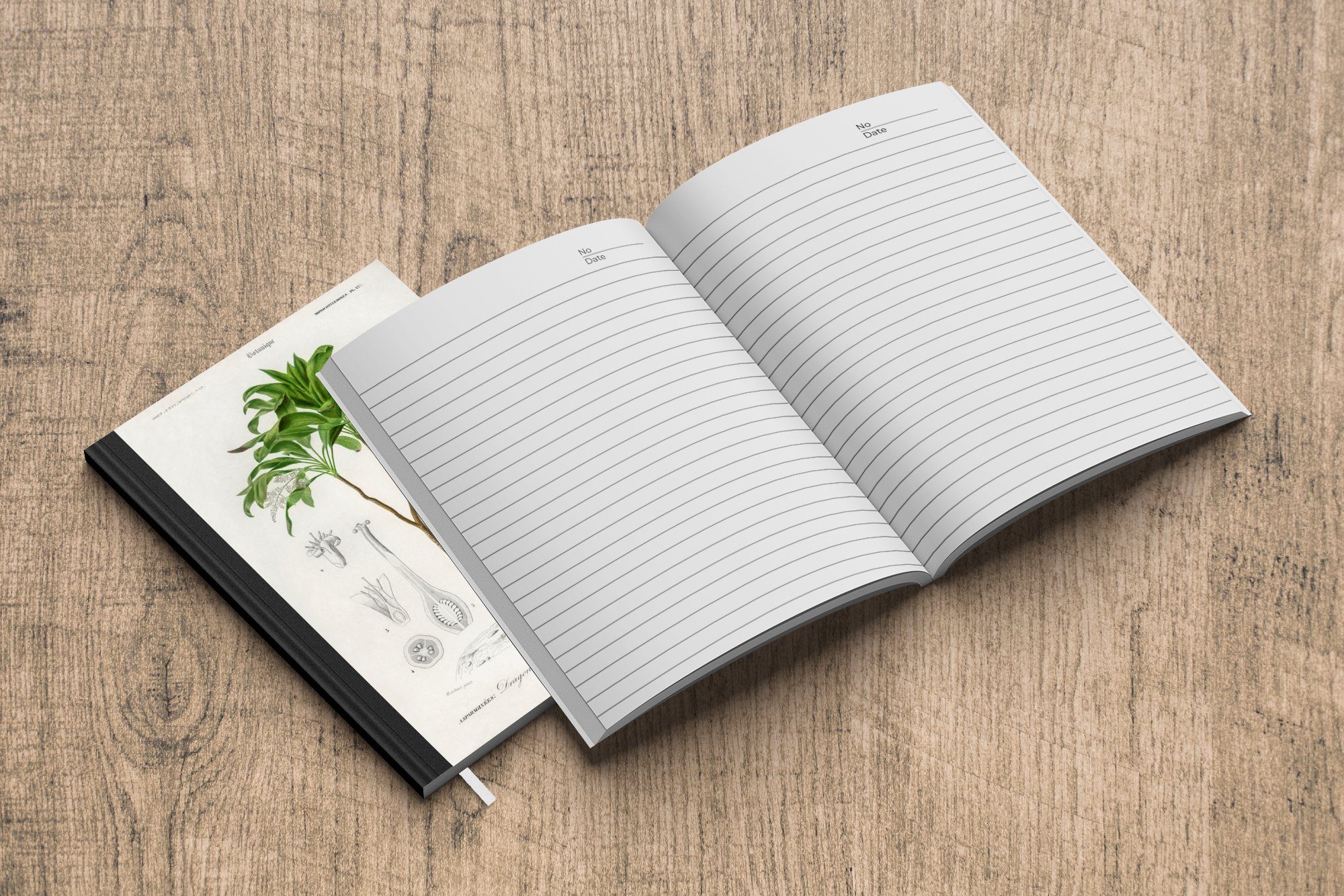 MuchoWow Notizbuch Pflanze - Seiten, Jahrgang 98 Haushaltsbuch - Tagebuch, A5, Merkzettel, Botanica, Notizheft, Journal