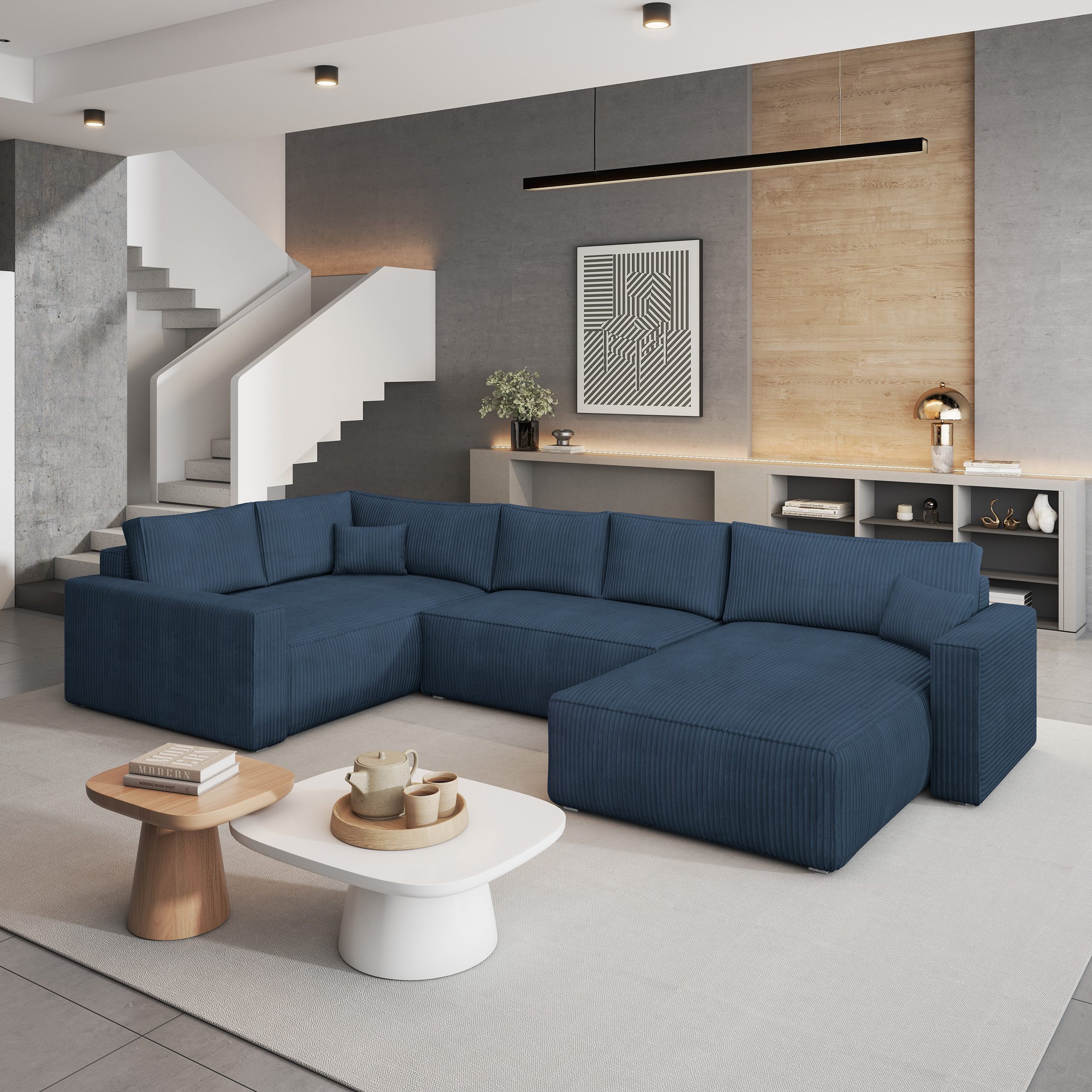 Masseno Ecksofa VELAMI mit Schlaffunktion U-Form, günstig online kaufen