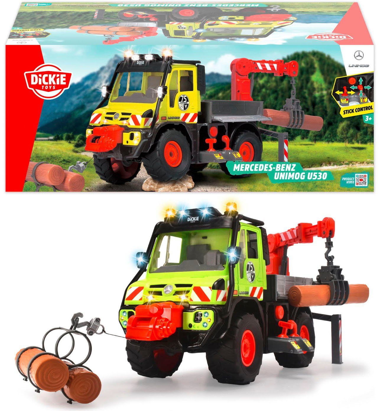 Spielzeug-Forstmaschine & Toys mit Unimog Licht Dickie Sound U530,