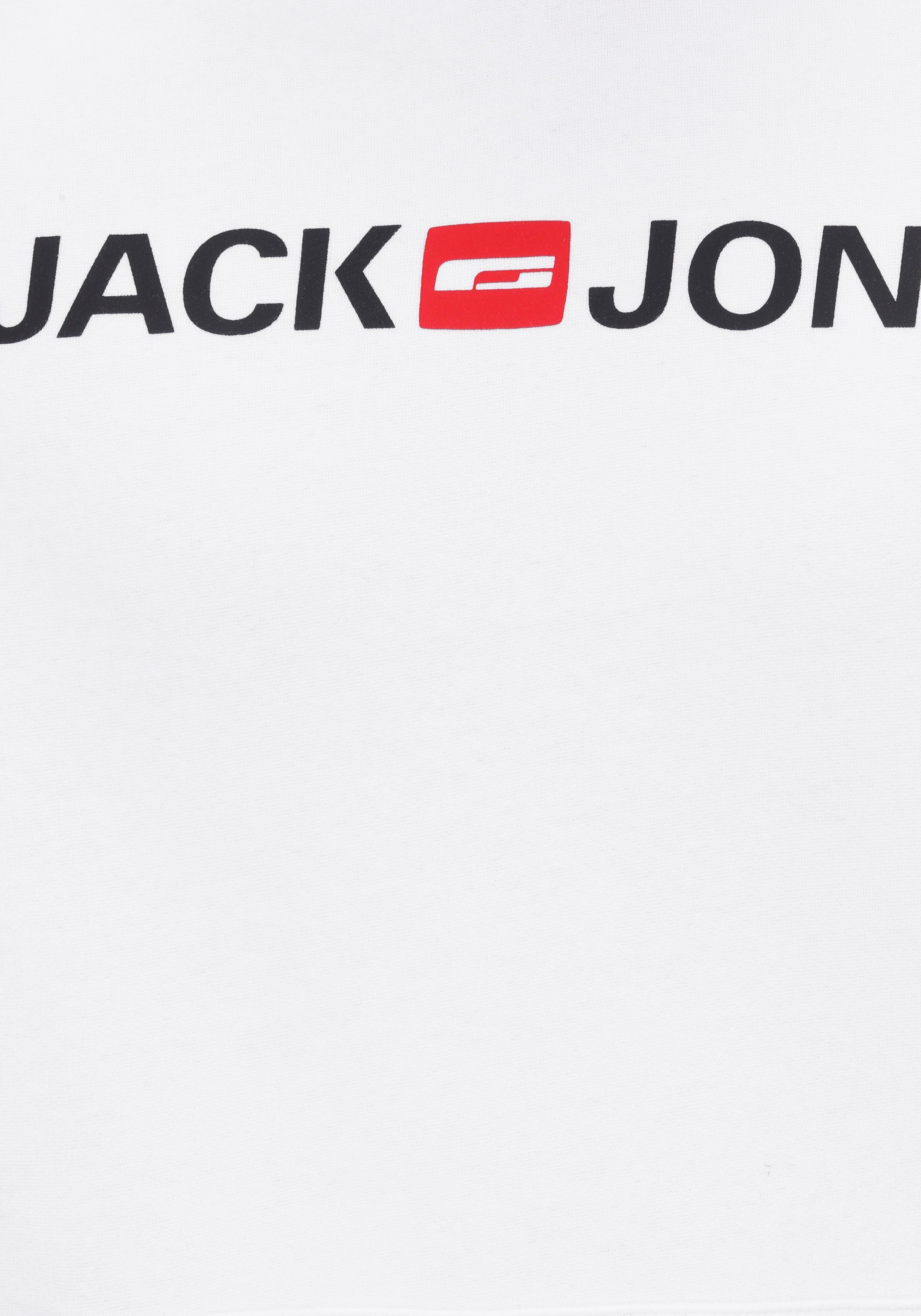 Jack Kapuzensweatshirt Oldschool Logo & Jones weiß-bedruckt Hoodie
