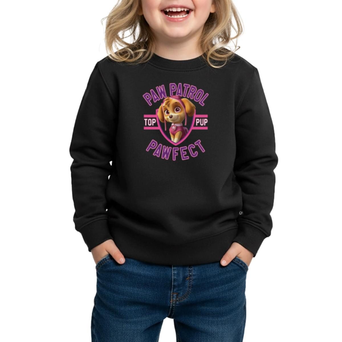 Spreadshirt Sweatshirt Paw Patrol Skye Pawfect Kinder/Teenager Premium Pullover (1-tlg)