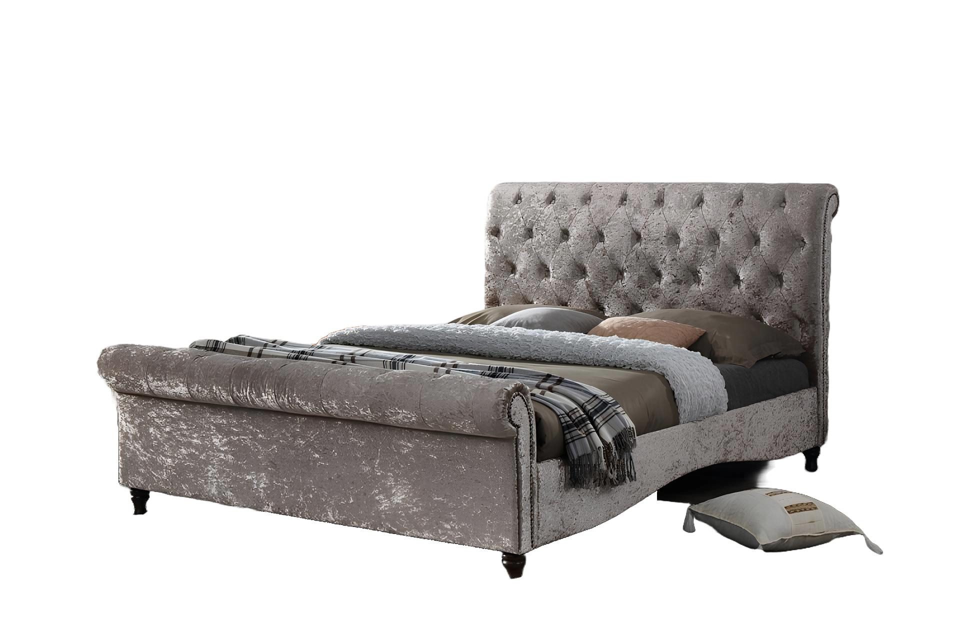 Bett Neues Doppelbett für Luxus-Schlafzimmer mit Chesterfield-Design und