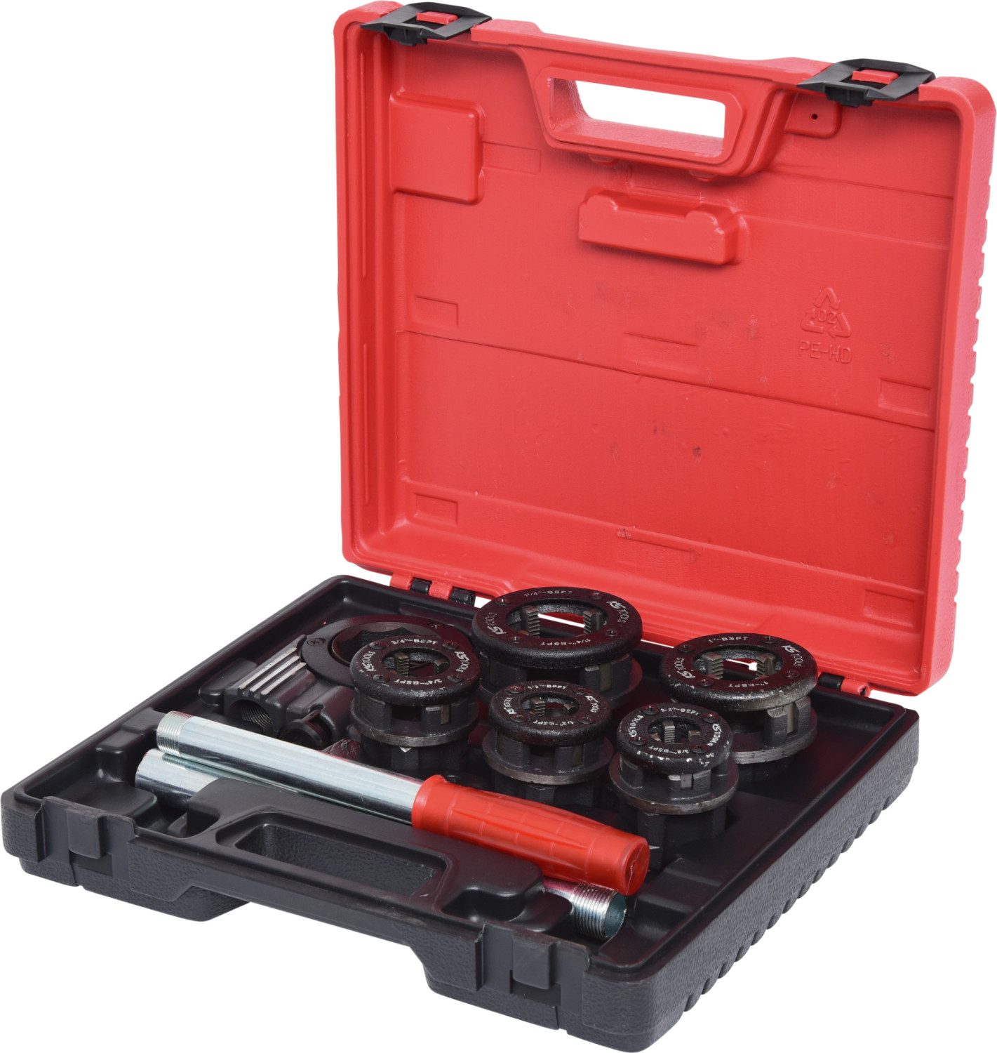 KS Tools Universalbohrer Gewinde-Schneidkluppen-Satz 3/8"-1.1/4", 8-tlg (903.3300)