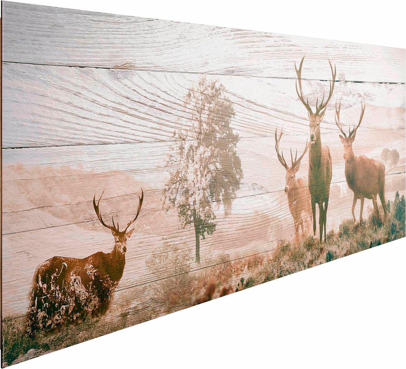 Reinders! Deco-Panel »Hirsche«, 156/52 cm-kaufen