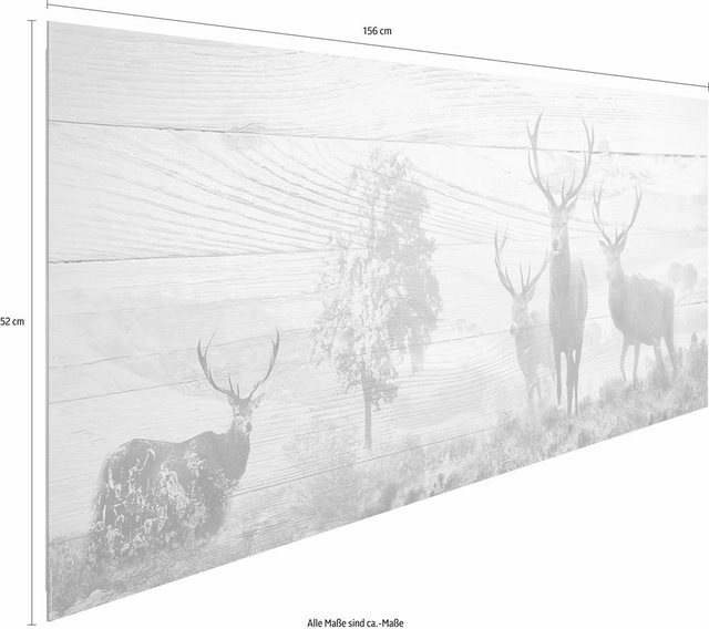 Reinders! Deco-Panel »Hirsche«, 156/52 cm-Otto
