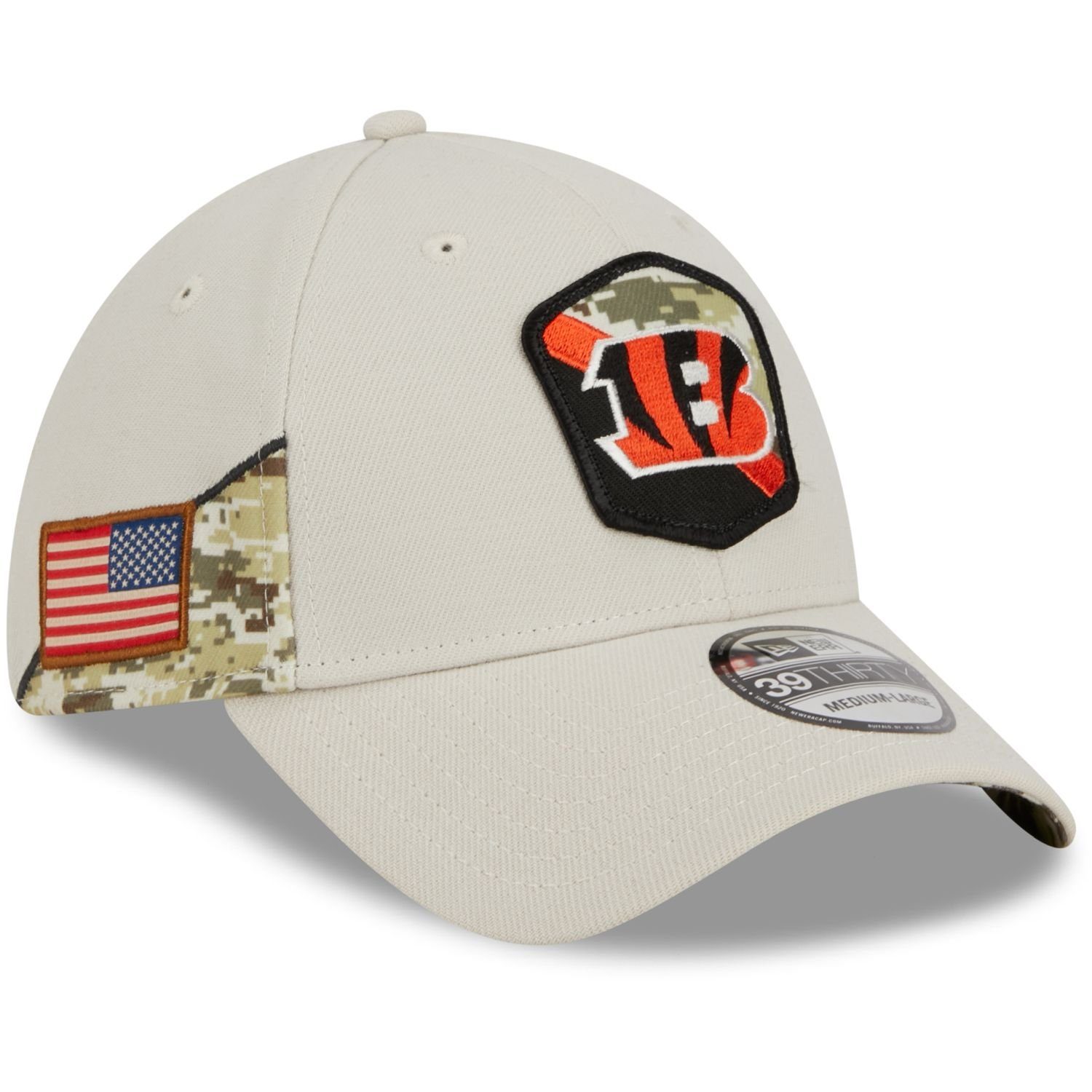 New Era Flex Cap 39Thirty StretchFit NFL Salute to Service Cincinnati Bengals