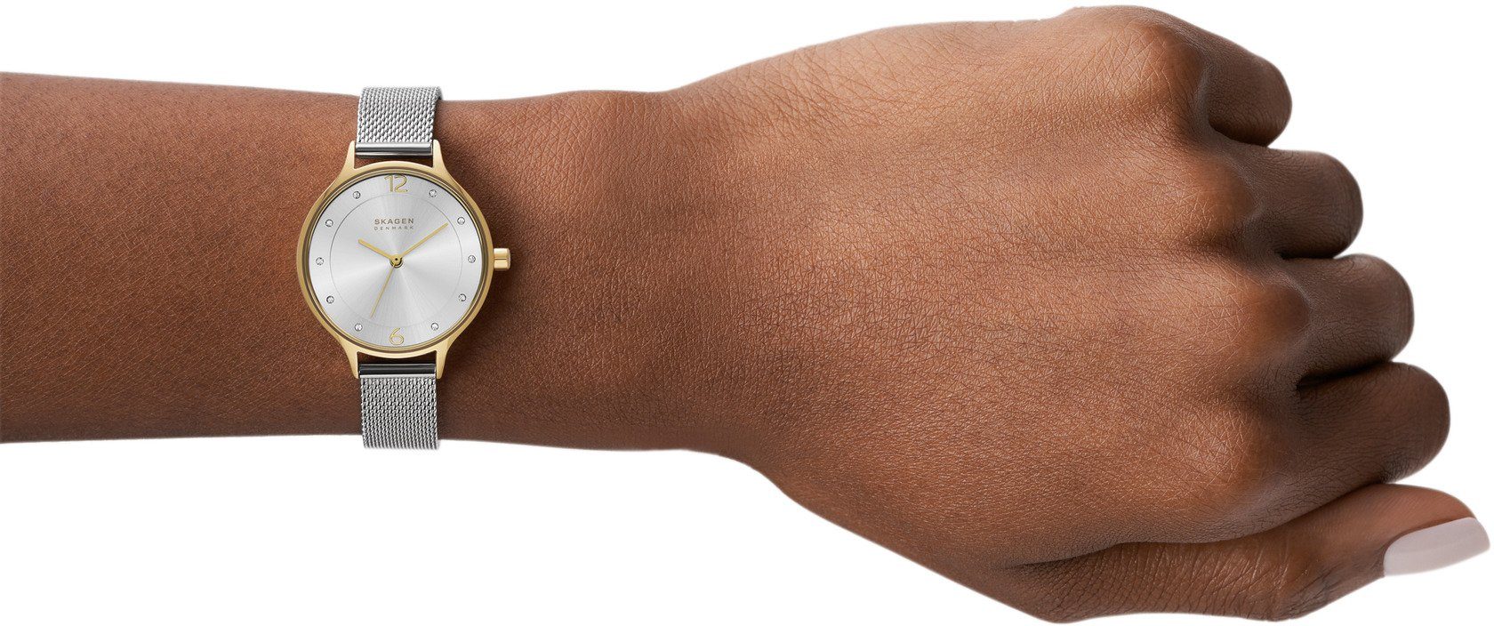 SKAGEN Quarzuhr ANITA LILLE SKW2340, Armbanduhr, Damenuhr, analog, Edelstahlarmband