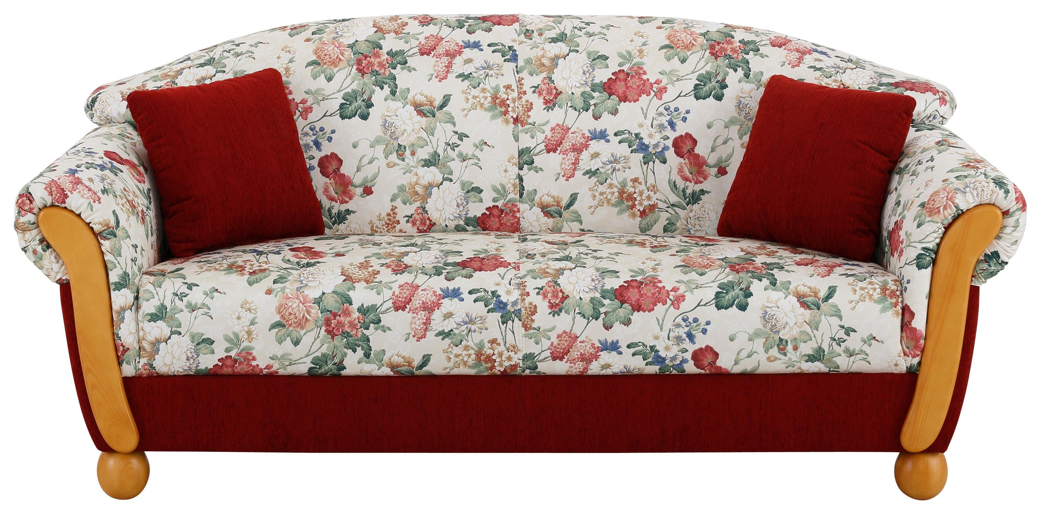 Home affaire 3-Sitzer Milano, bequemes Sofa mit geschwungenen Armlehnen, La günstig online kaufen