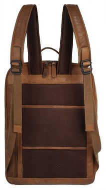 X-Zone Laptoprucksack, echt Leder