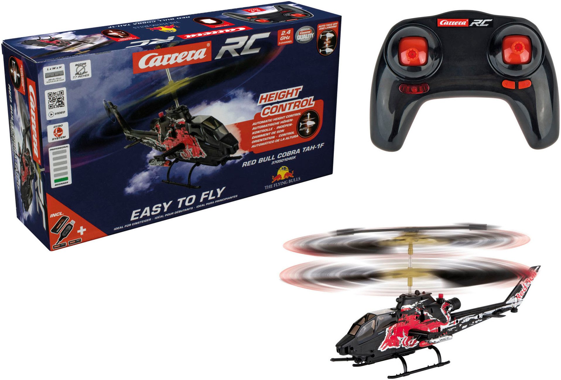 RC-Helikopter Carrera® RC, Red Bull Cobra TAH-1F, 2,4 GHz