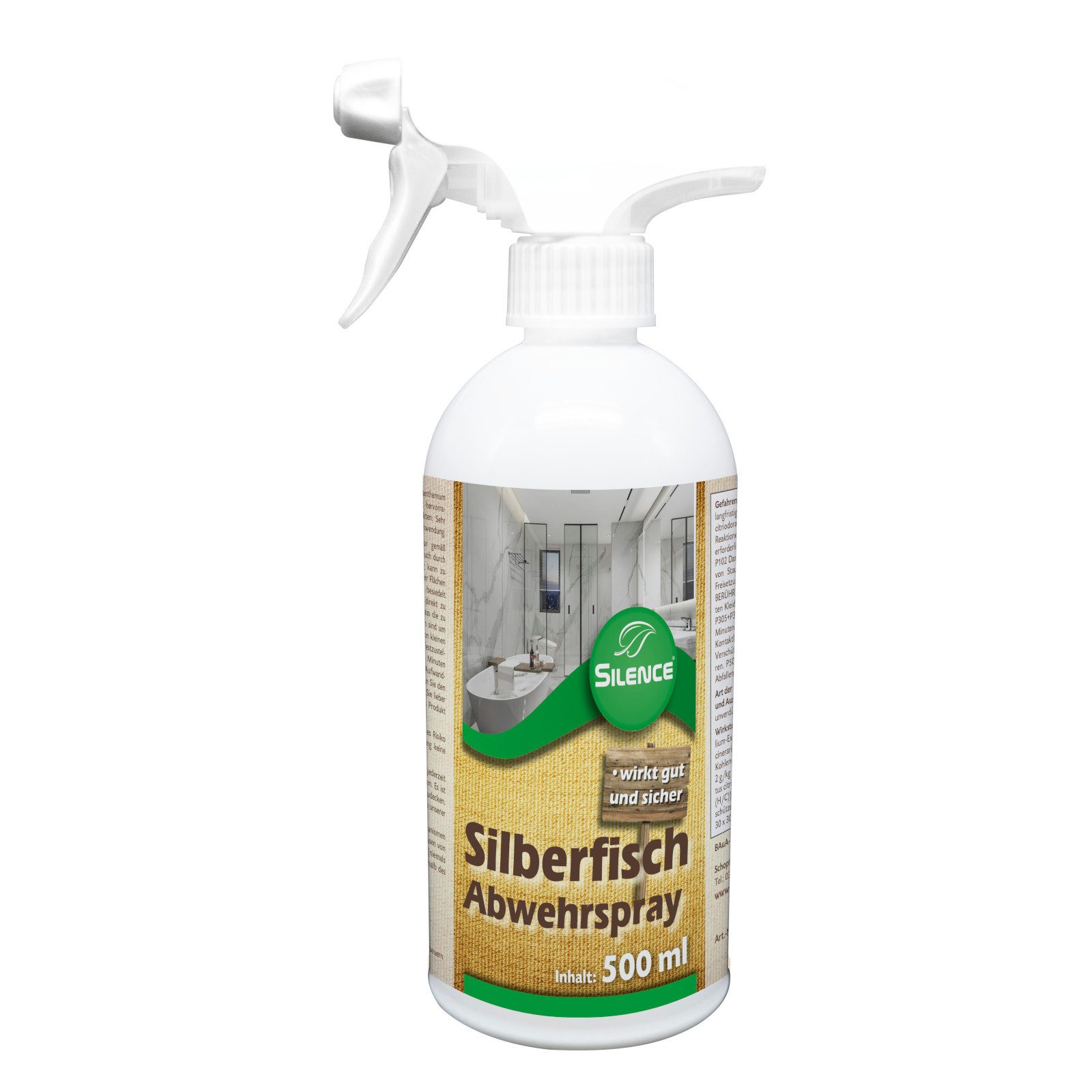 Silence Insektenspray Silberfisch Abwehrspray, 500 ml