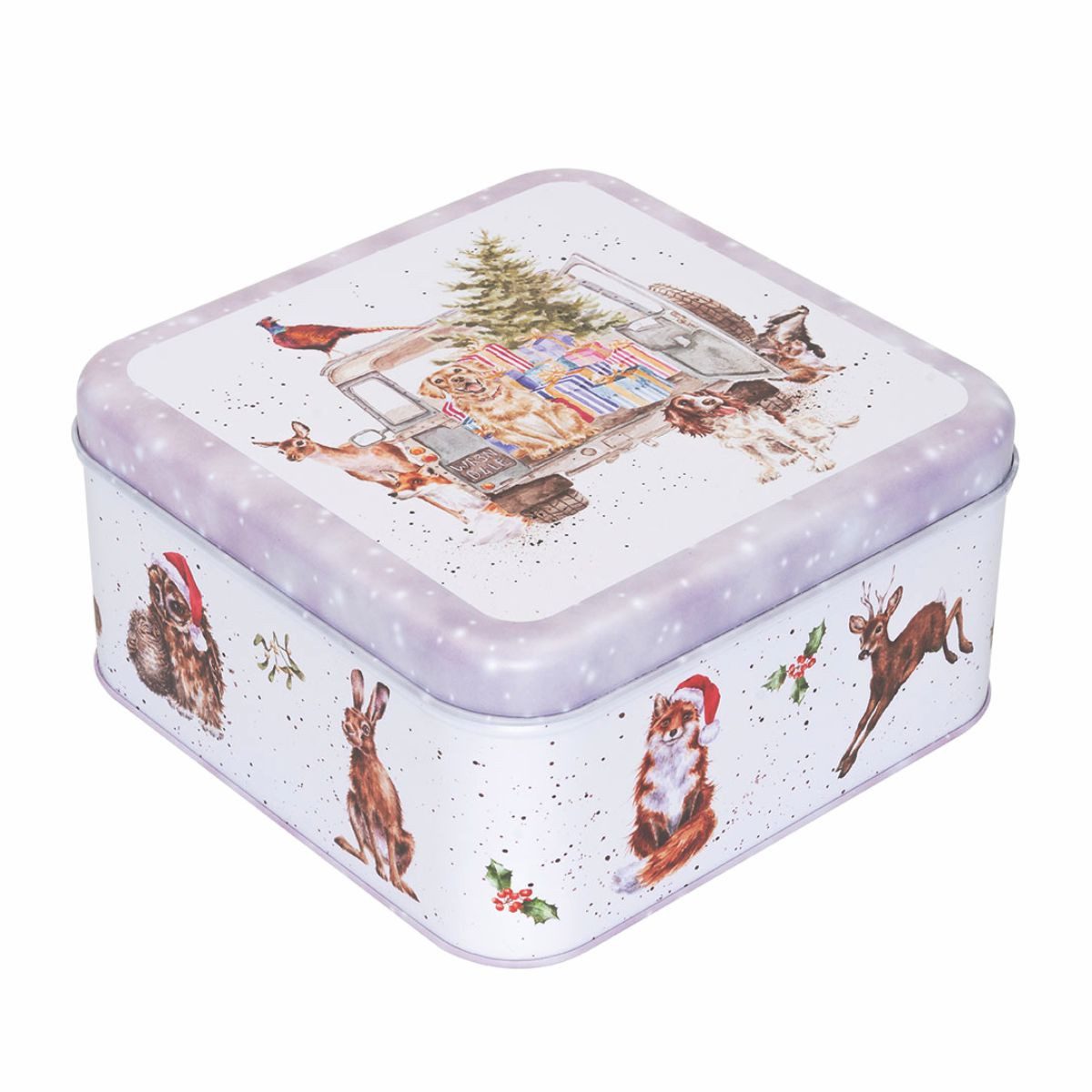 Wrendale Keksdose Wrendale Designs weihnachtliche Keksdose Winter Woodland, Weißblech, (Stück), Design von Hannah Dale