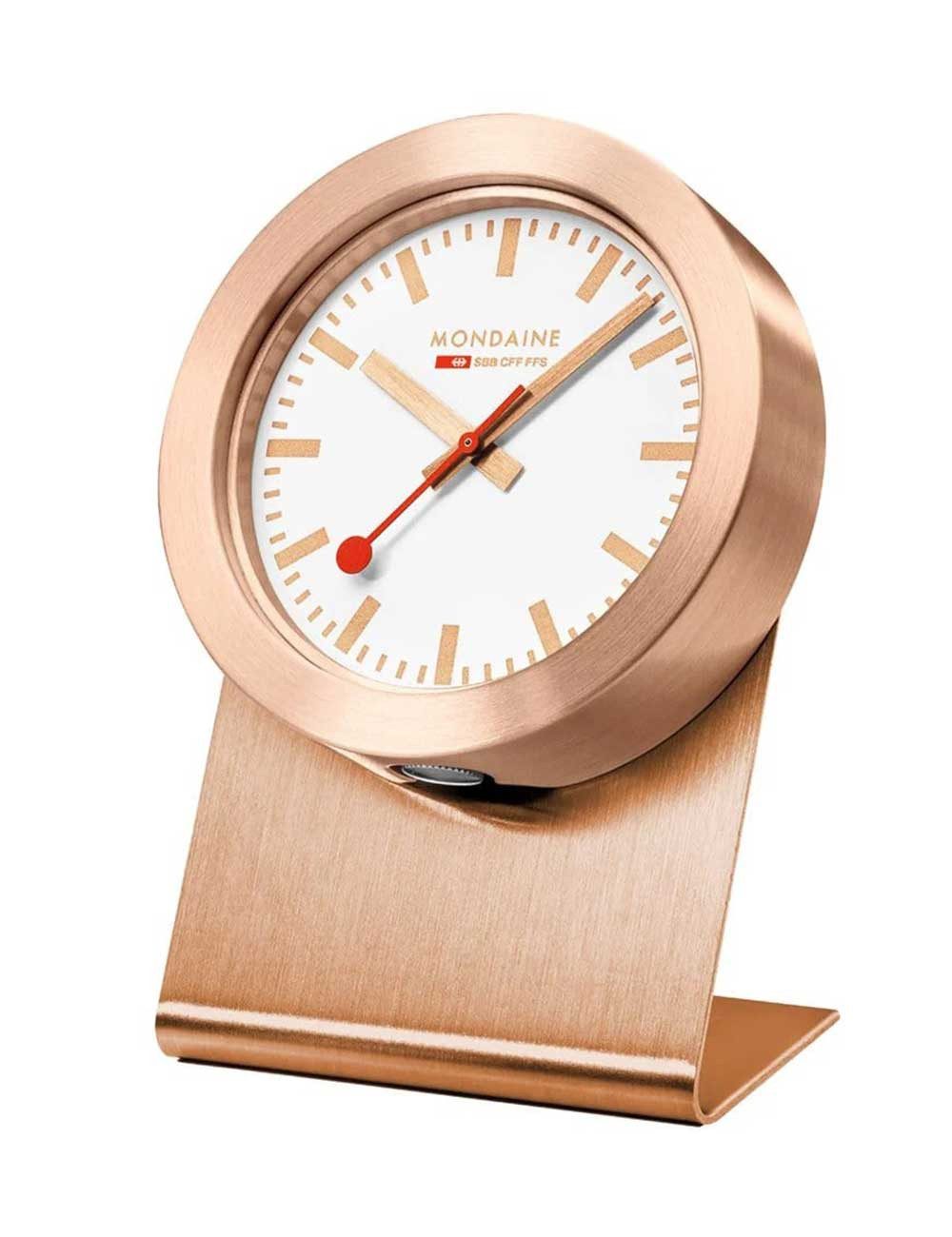 MONDAINE Wecker Mondaine A660.30318.82SBK magnetische roségoldene Wanduhr Tischuhr K? Minute,Sekunde,Stunde