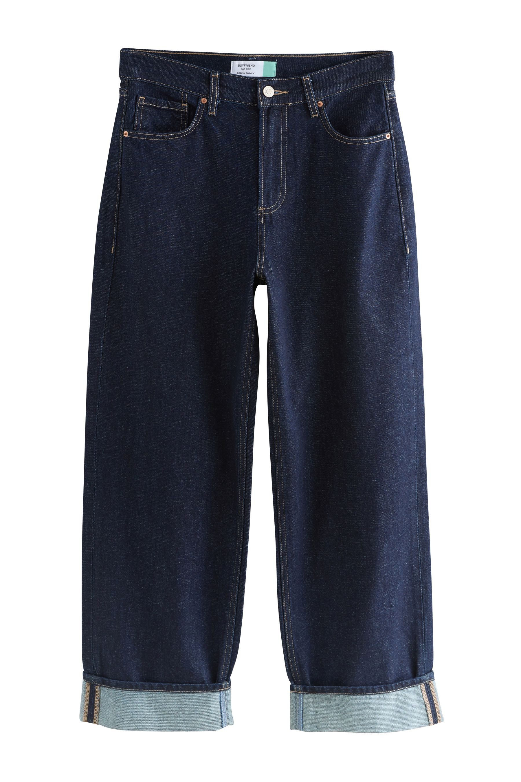 Next Boyfriend-Jeans Boyfriend-Jeans mit Umschlag (1-tlg) günstig online kaufen