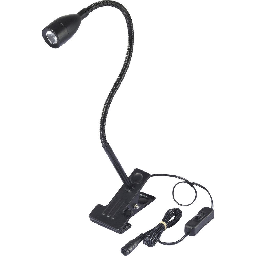 Sygonix Klemmleuchte Sygonix SY-6737554 LED-Tischlampe LED 3.5 W Schwarz