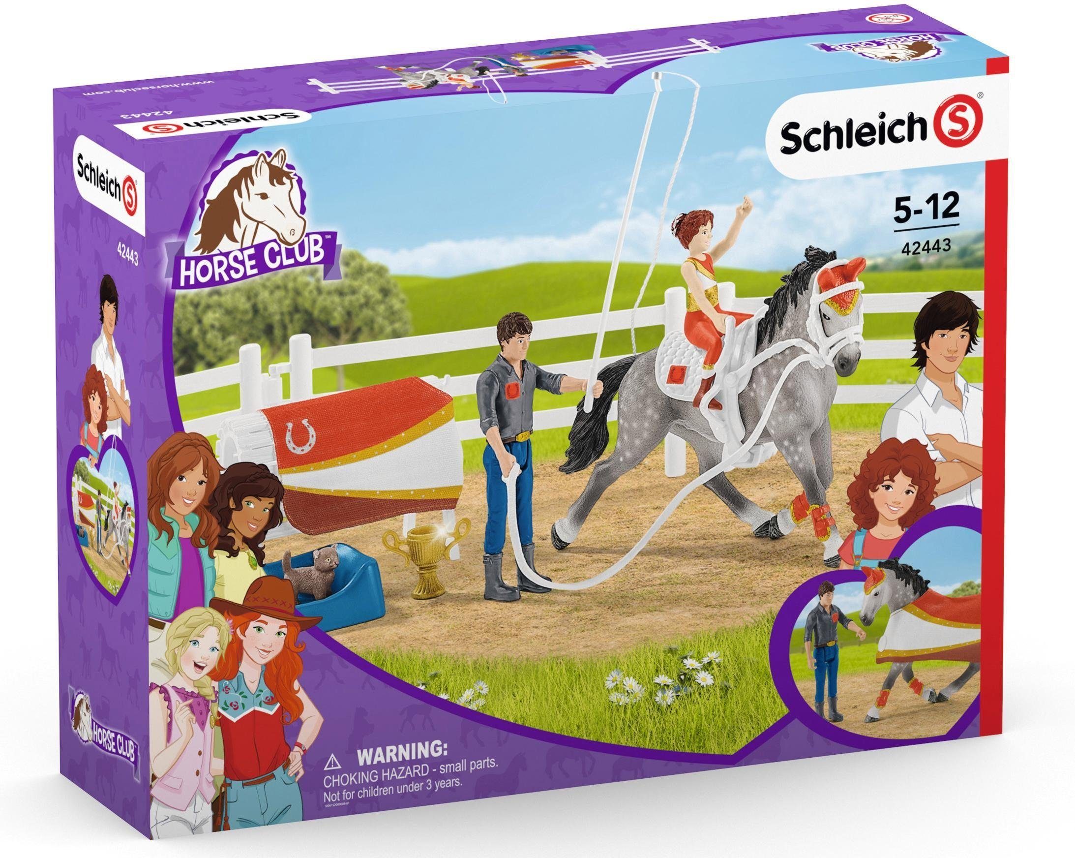 Schleich® Spielfigur HORSE CLUB, Mias Voltigier-Reitset (42443), (Set)