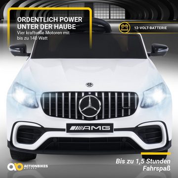 Actionbikes Motors Elektro-Kinderauto Mercedes Benz GLC AMG, Belastbarkeit 35 kg, (1-tlg), Fernbedienung - Stoßdämpfer hinten - Soft Start - Bremsautomatik