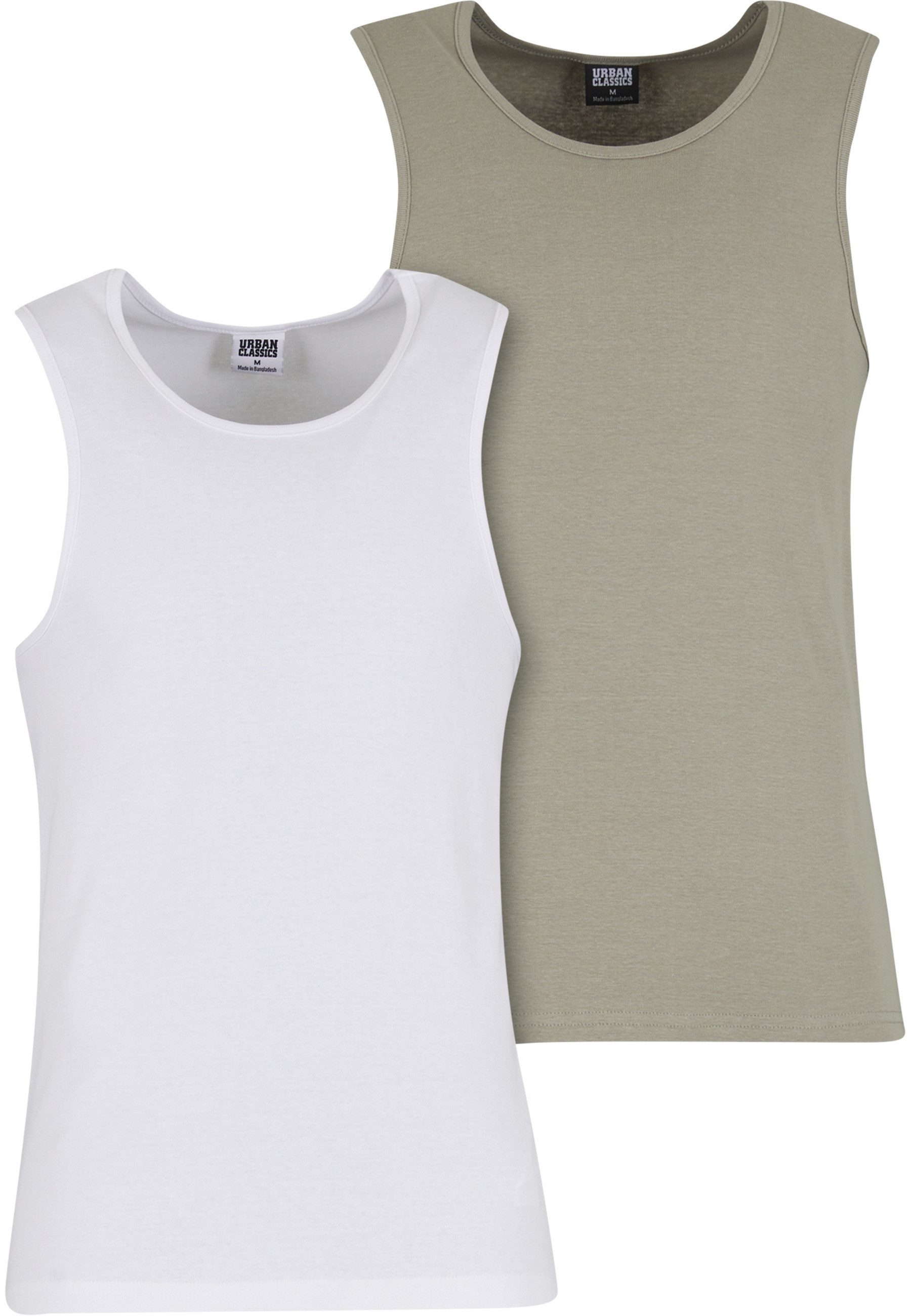 URBAN CLASSICS Tanktop Urban Classics Ribbed Undershirt 2-Pack (1-tlg) günstig online kaufen